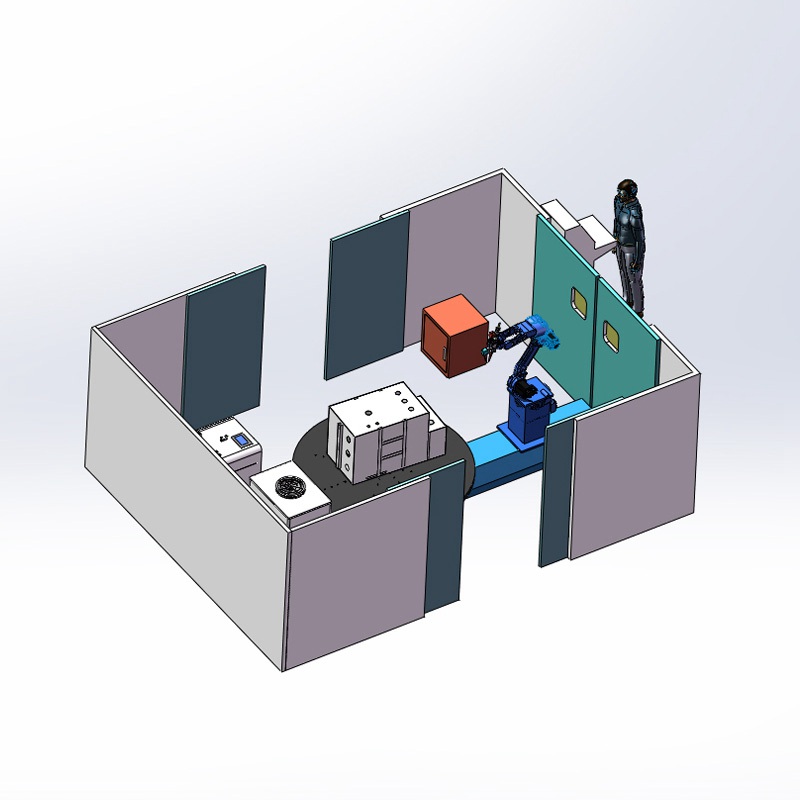 充氣柜機(jī)器人激光焊接