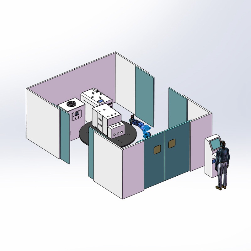 充氣柜機(jī)器人激光焊接