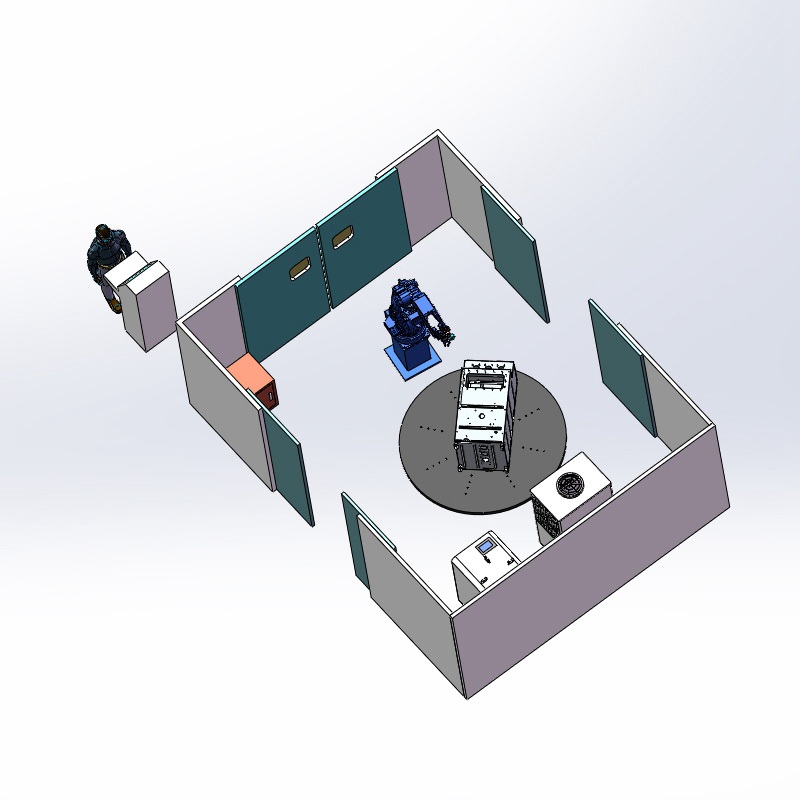 充氣柜機(jī)器人激光焊接